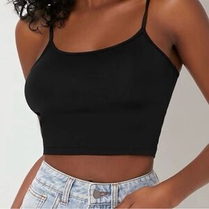 Classic Black Women's Crop Top